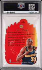 1996-97 Flair Showcase Hot Shots Joe Smith #14 Die-Cut Insert PSA 8 Warriors